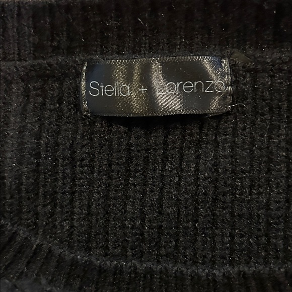 Stella & Lorenzo Faux Fur Cuff Sweater - Picture 3 of 8